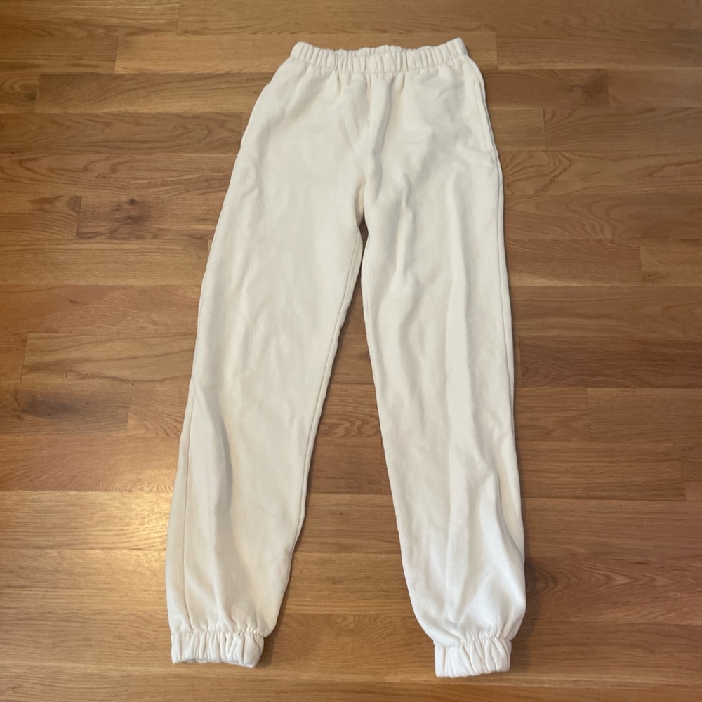 Brandy Melville Cream Sweatpants